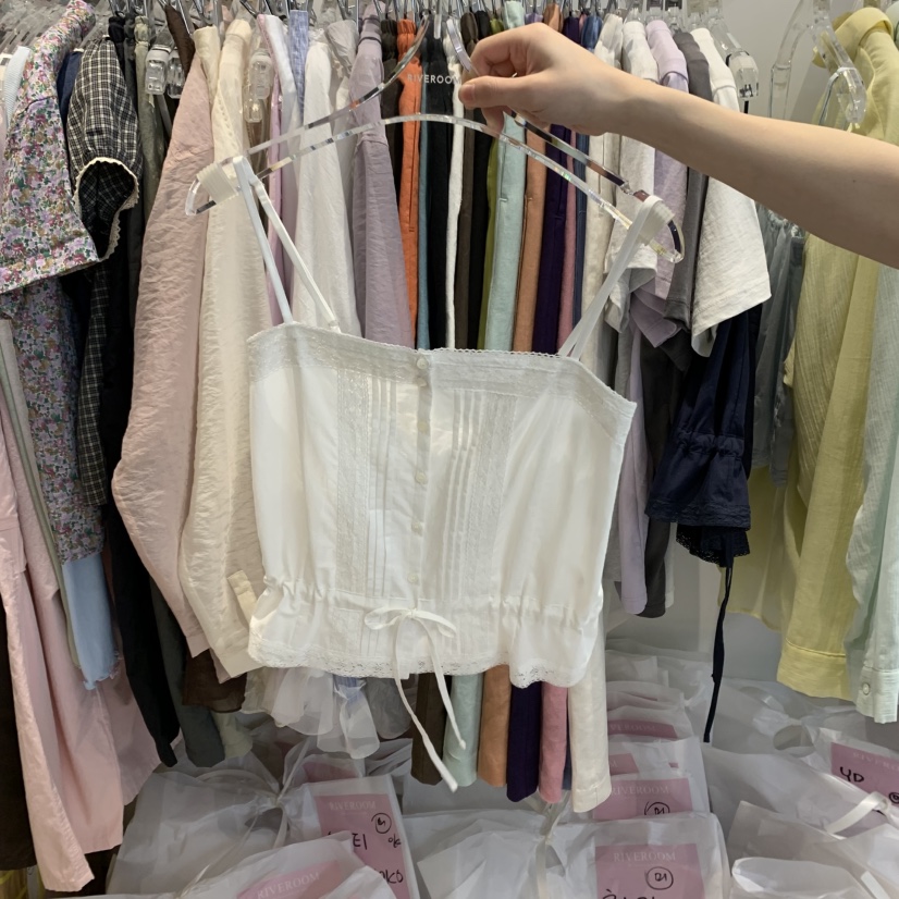 RIVEROOM韓國直郵㊣女裝新品時尚休閑人氣熱賣25春夏吊帶背心RIVEROOM吊帶/背心圖色2