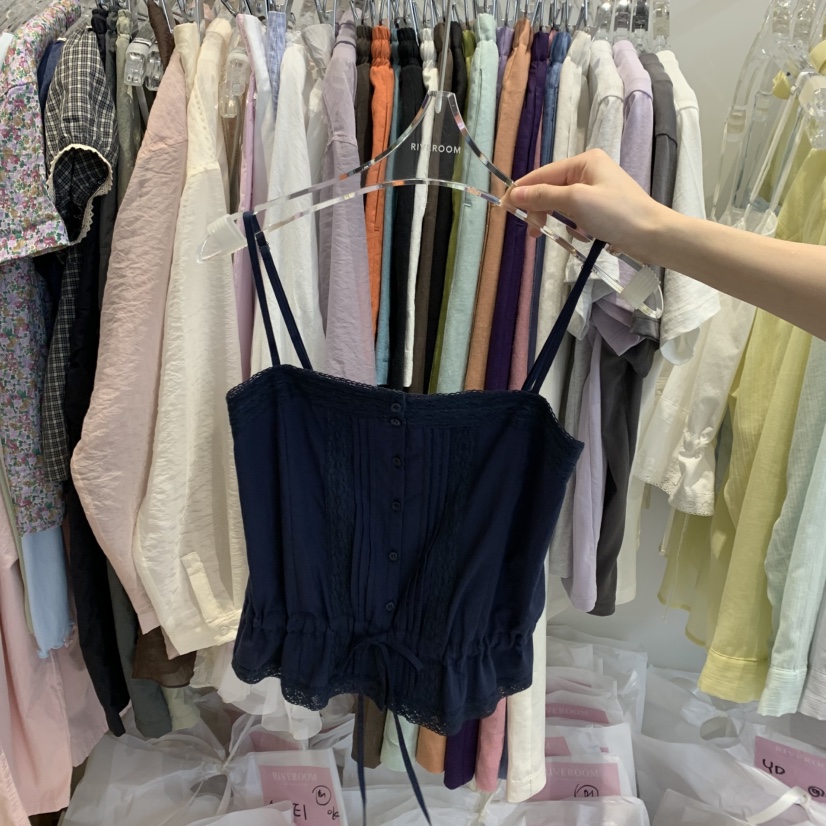 RIVEROOM韓國直郵㊣女裝新品時尚休閑人氣熱賣25春夏吊帶背心RIVEROOM吊帶/背心圖色3