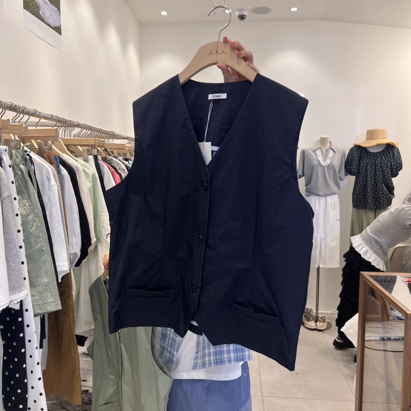 TAN&COMO直郵韓國代購㊣女裝新品熱賣推薦人氣休閑馬甲tan-COMO馬甲圖色2