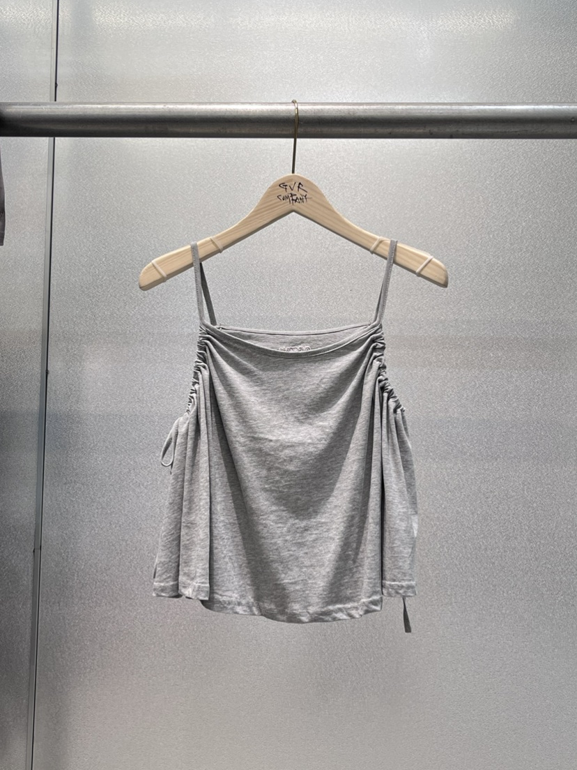 VARY COON韓國直郵㊣東大門實拍女裝新品25春夏吊帶背心荷葉邊GVR-VARY COON吊帶/背心圖色3