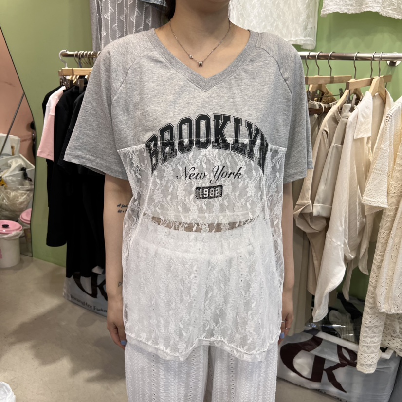 MARILYN韓國㊣直郵東大門代購女裝新款推薦熱賣休閑時尚T恤MARILYNT恤圖色1