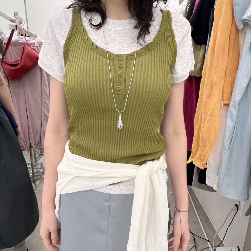 BREATHE直郵韓國代購㊣女裝新款時尚人氣推薦吊帶背心不含內搭BREATHE吊帶/背心圖色2