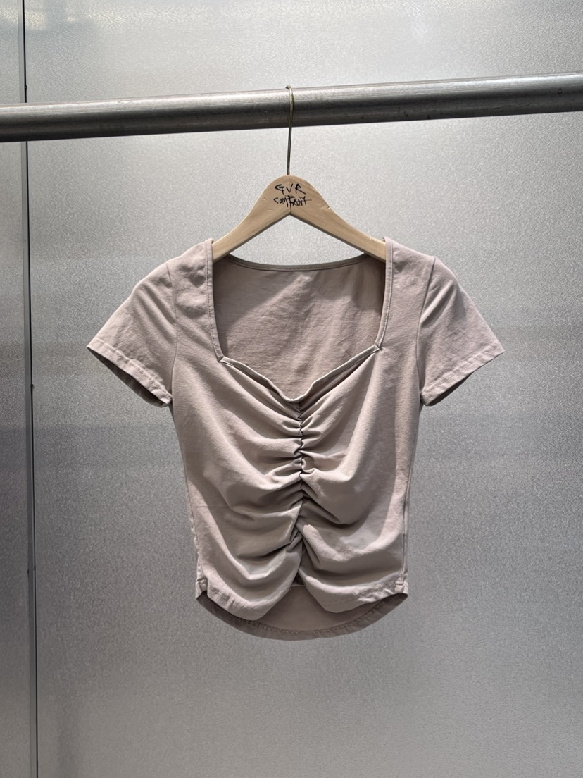 VARY COON直郵韓國代購㊣女裝新品熱賣25春夏休閑時尚人氣T恤GVR-VARY COONT恤圖色2