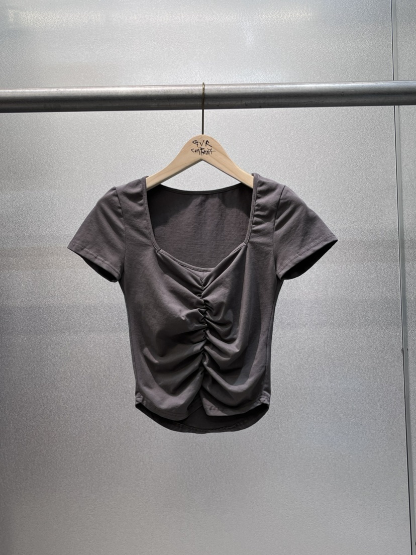 VARY COON直郵韓國代購㊣女裝新品熱賣25春夏休閑時尚人氣T恤GVR-VARY COONT恤圖色3