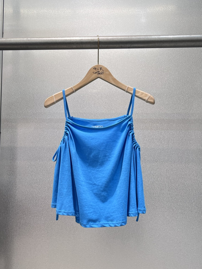 RAWOO直郵韓國代購㊣女裝新品25春夏人氣時尚吊帶背心荷葉邊GVR-RAWOO吊帶/背心圖色2