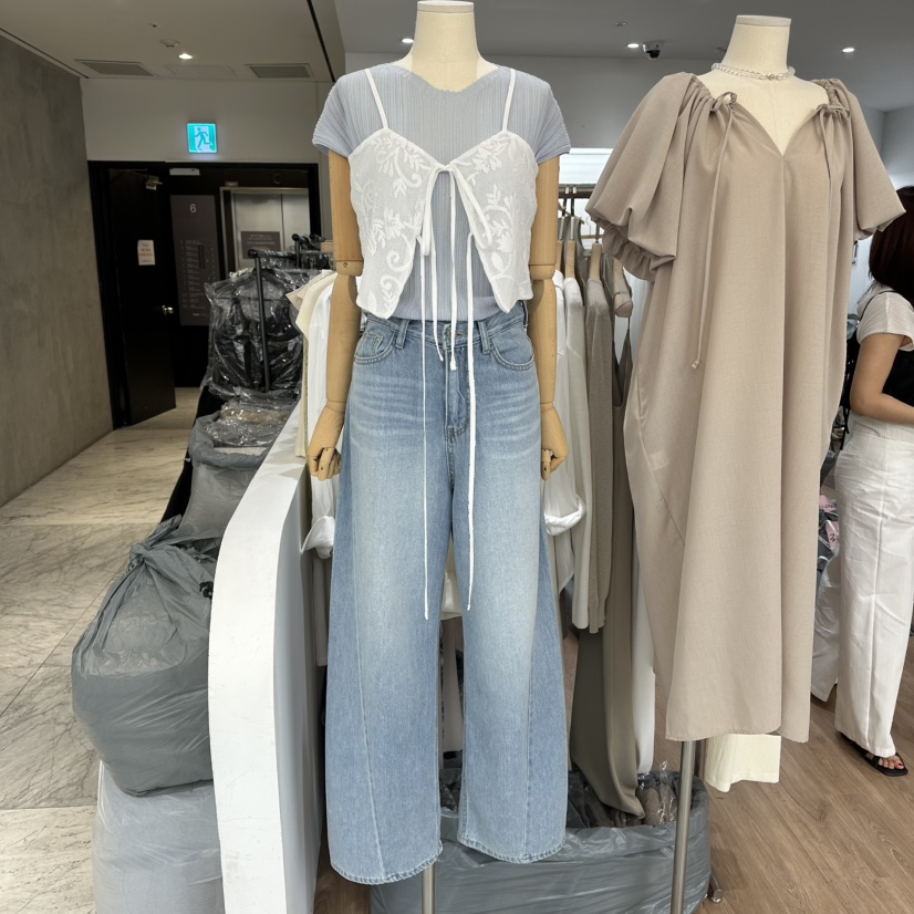 LEWIN韓國直郵㊣東大門實拍女裝新品熱賣時尚休閑人氣吊帶背心LEWIN吊帶/背心