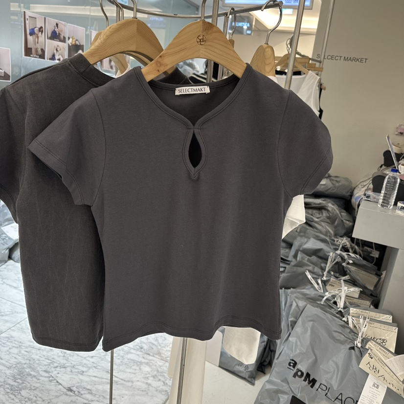 SELECT MARKET韓國直郵㊣東大門實拍女裝新品休閑人氣熱賣T恤SELECT MARKETT恤圖色4