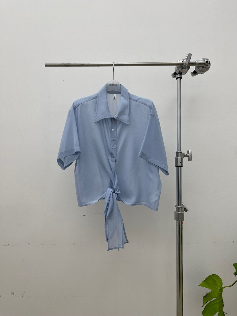 ATMOSPHERE韓國直郵㊣女裝新品時尚人氣推薦25春夏襯衫蕾絲衫ATMOSPHERE/BLING襯衫/蕾絲衫圖色2