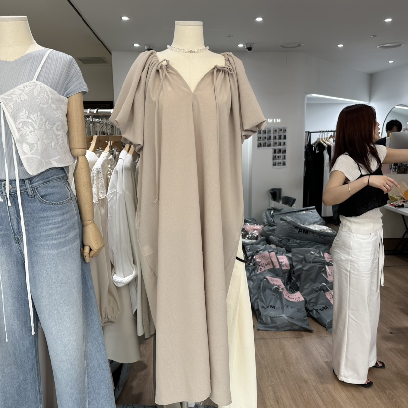 LEWIN韓國直郵㊣女裝新款人氣25春夏時尚推薦休閑連衣裙雙面LEWIN連衣裙圖色2