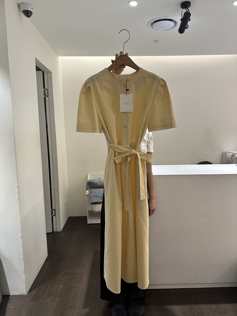 YOUR-P直郵韓國代購㊣女裝新款時尚熱賣25春夏連衣裙含腰帶YOUR-P連衣裙圖色2