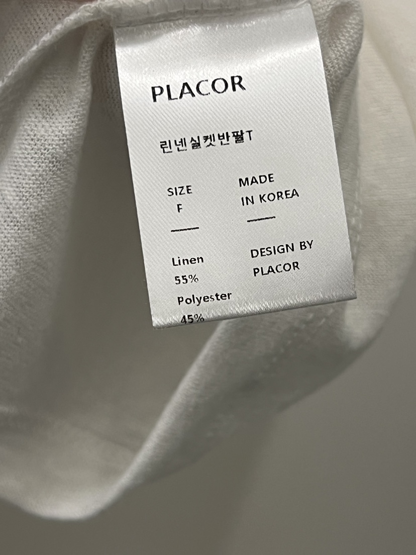 REGULARLY/PLACOR直郵韓國代購㊣女裝新款熱賣T恤絲綢亞麻REGULARLY/PLACORT恤