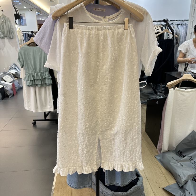 LONG PEAK韓國㊣直郵東大門代購女裝新款時尚半身裙中短裙LONG PEAK半身裙/中短裙