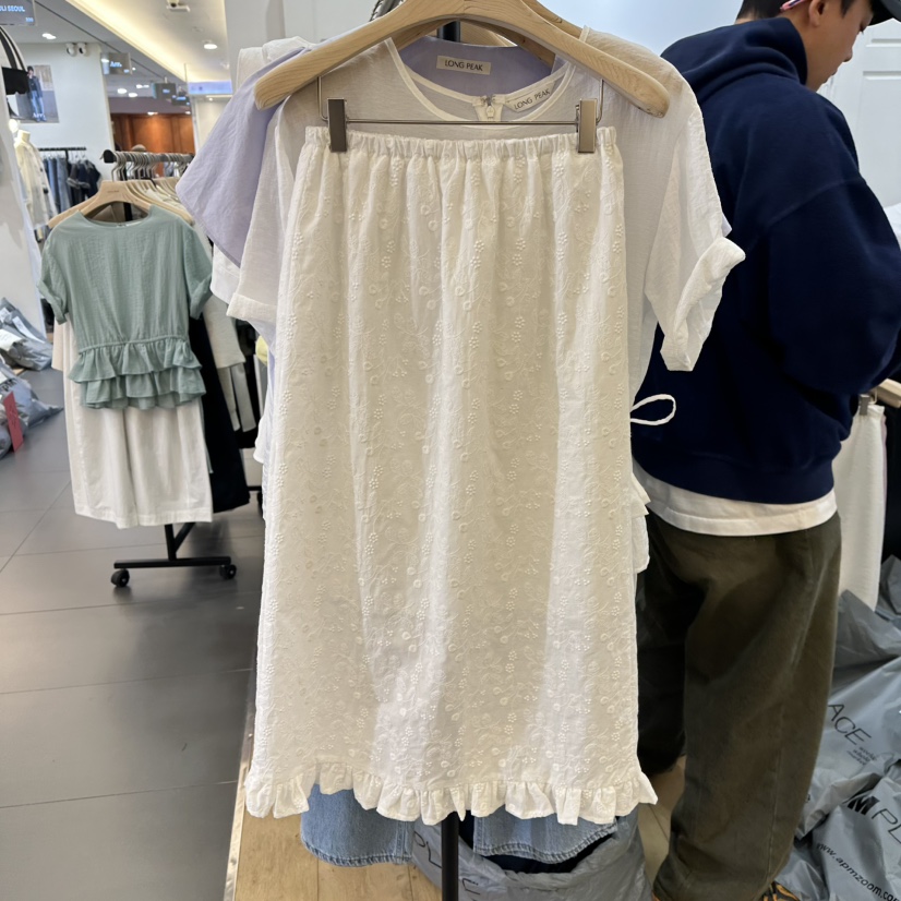 LONG PEAK韓國㊣直郵東大門代購女裝新款時尚半身裙中短裙LONG PEAK半身裙/中短裙