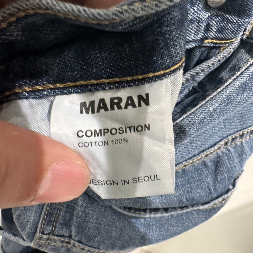 MARAN-P韓國㊣直郵東大門代購女裝新品推薦休閑時尚牛仔褲MARAN牛仔褲