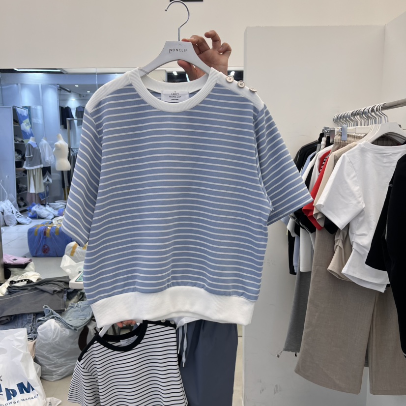 NON CLIP韓國直郵㊣東大門實拍女裝新品熱賣人氣時尚推薦T恤NON CLIPT恤圖色2