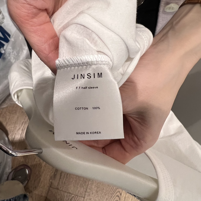 JINSIM韓國㊣直郵東大門代購女裝新款25春夏推薦人氣時尚T恤JINSIMT恤