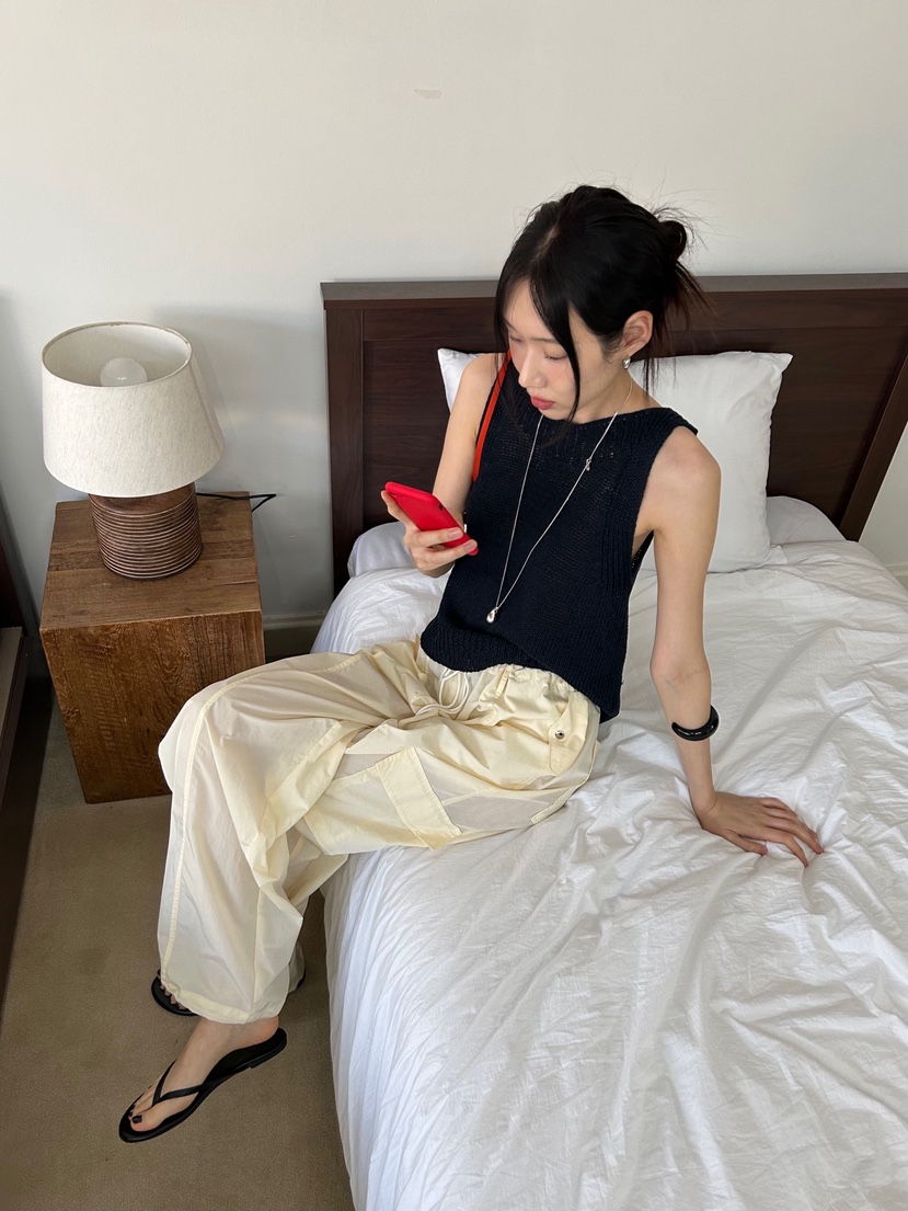 ME MO直郵韓國代購㊣女裝新品休閑人氣25春夏休閑褲工裝褲ME MO休閑褲