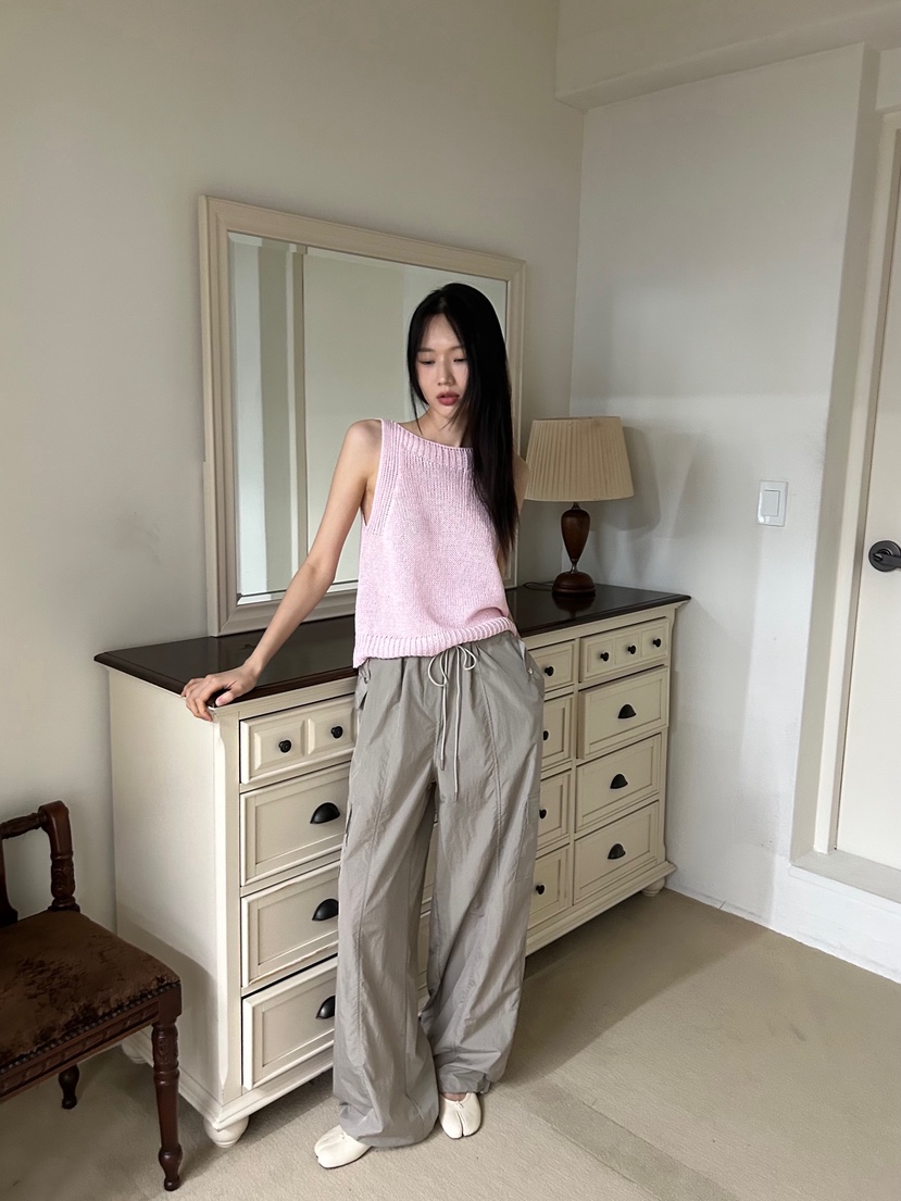 ME MO韓國直郵㊣女裝新款人氣時尚推薦休閑熱賣25春夏吊帶背心ME MO吊帶/背心
