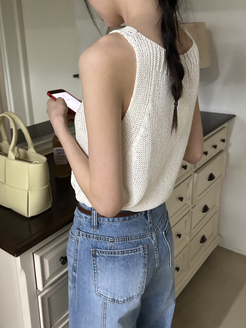 ME MO韓國直郵㊣女裝新款人氣時尚推薦休閑熱賣25春夏吊帶背心ME MO吊帶/背心