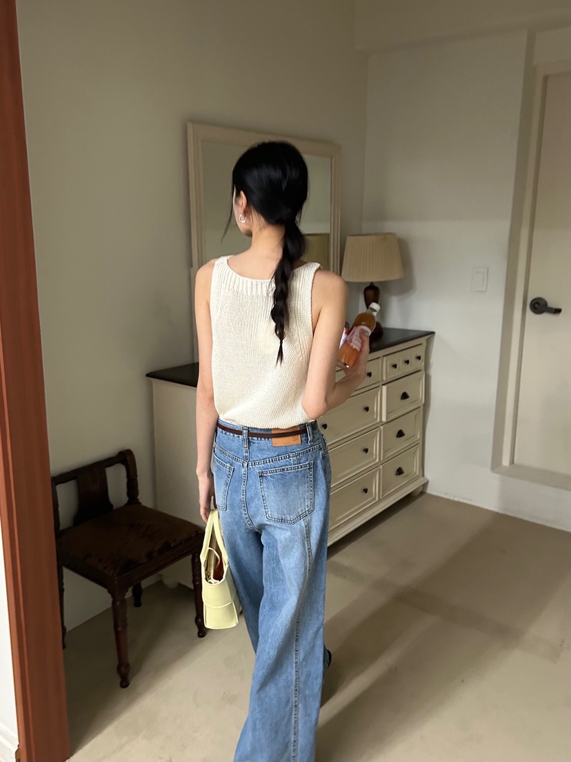 ME MO韓國直郵㊣女裝新款人氣時尚推薦休閑熱賣25春夏吊帶背心ME MO吊帶/背心