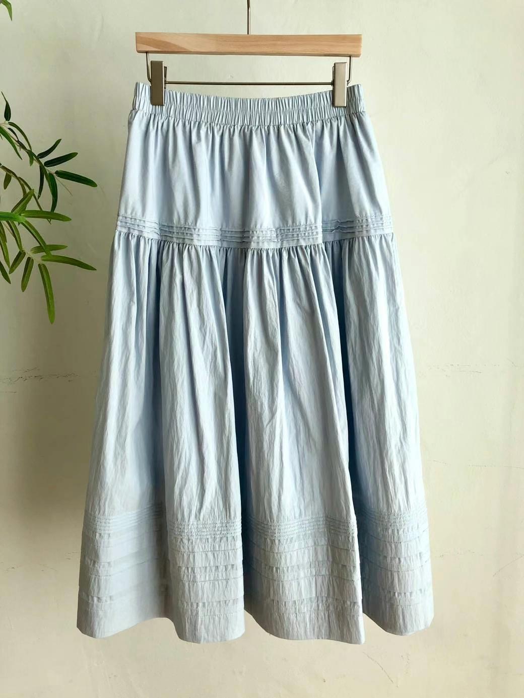 SISTER W韓國直郵㊣東大門實拍女裝新品25春夏熱賣休閑長裙SISTER W長裙圖色2