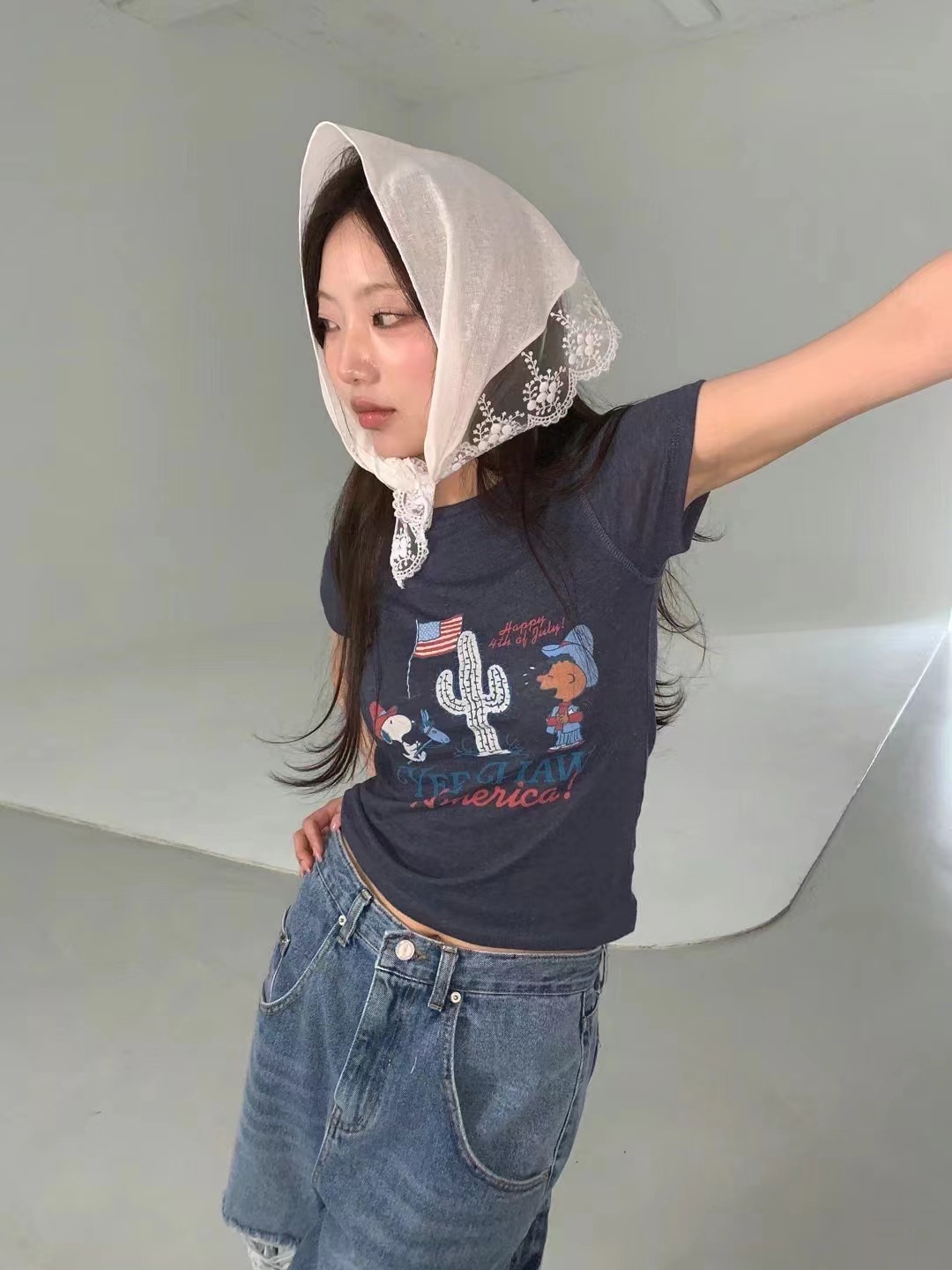 FORMAL直郵韓國代購㊣女裝新品25春夏休閑時尚推薦T恤史努比FORMALT恤