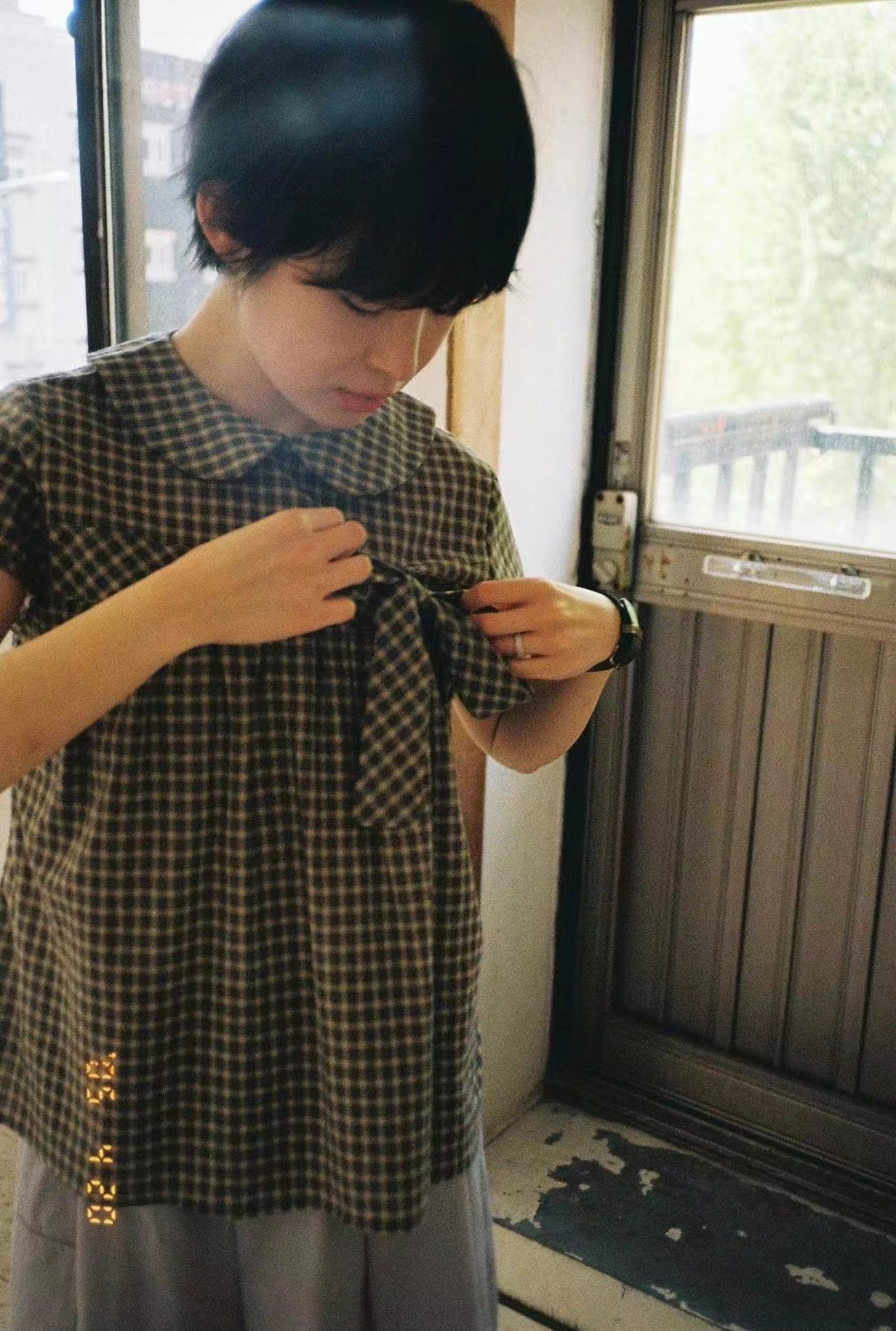 PARAISO韓國直郵㊣女裝新款熱賣時尚推薦25春夏人氣襯衫蕾絲衫PARAISO襯衫/蕾絲衫