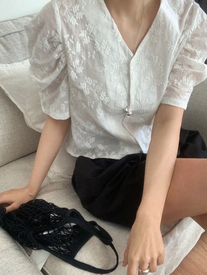 DOIT韓國直郵㊣東大門實拍女裝新品休閑熱賣時尚襯衫蕾絲衫DOIT襯衫/蕾絲衫