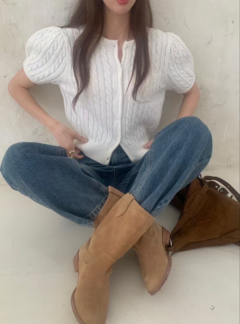 FREELOVE韓國㊣直郵東大門代購女裝新品時尚人氣熱賣針織衫FREELOVE針織衫
