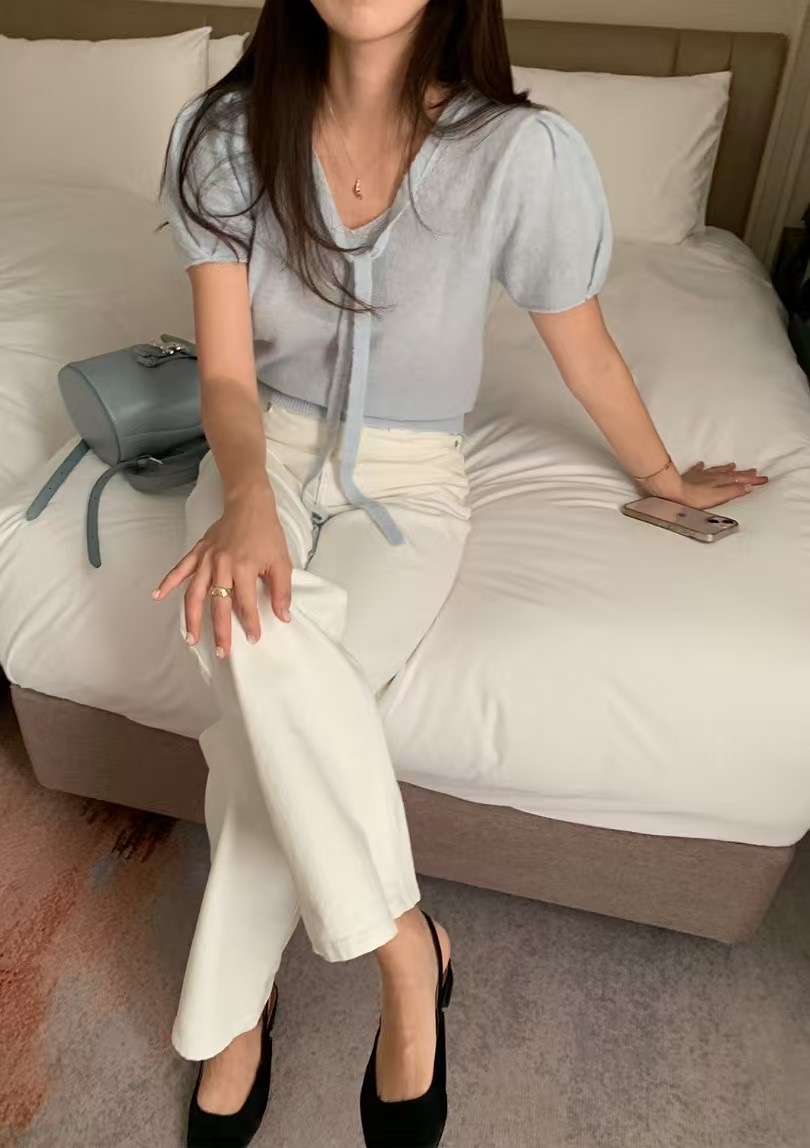 FREELOVE韓國㊣直郵東大門代購女裝新品休閑時尚人氣針織衫FREELOVE針織衫