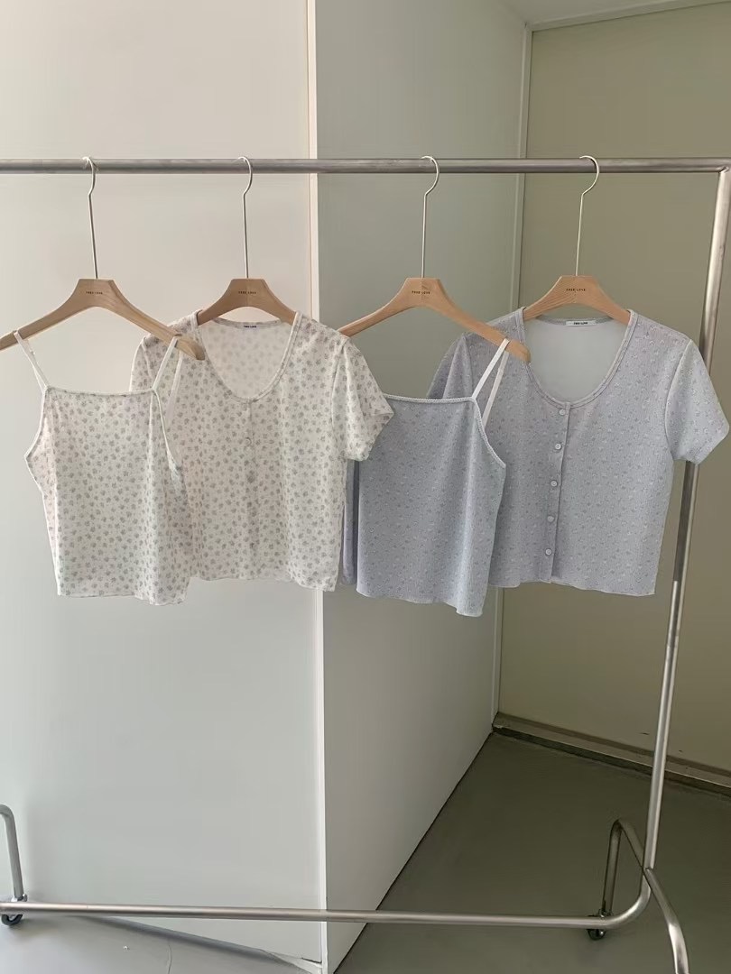 FREELOVE韓國㊣直郵東大門代購女裝新品時尚25春夏熱賣套裝FREELOVE套裝