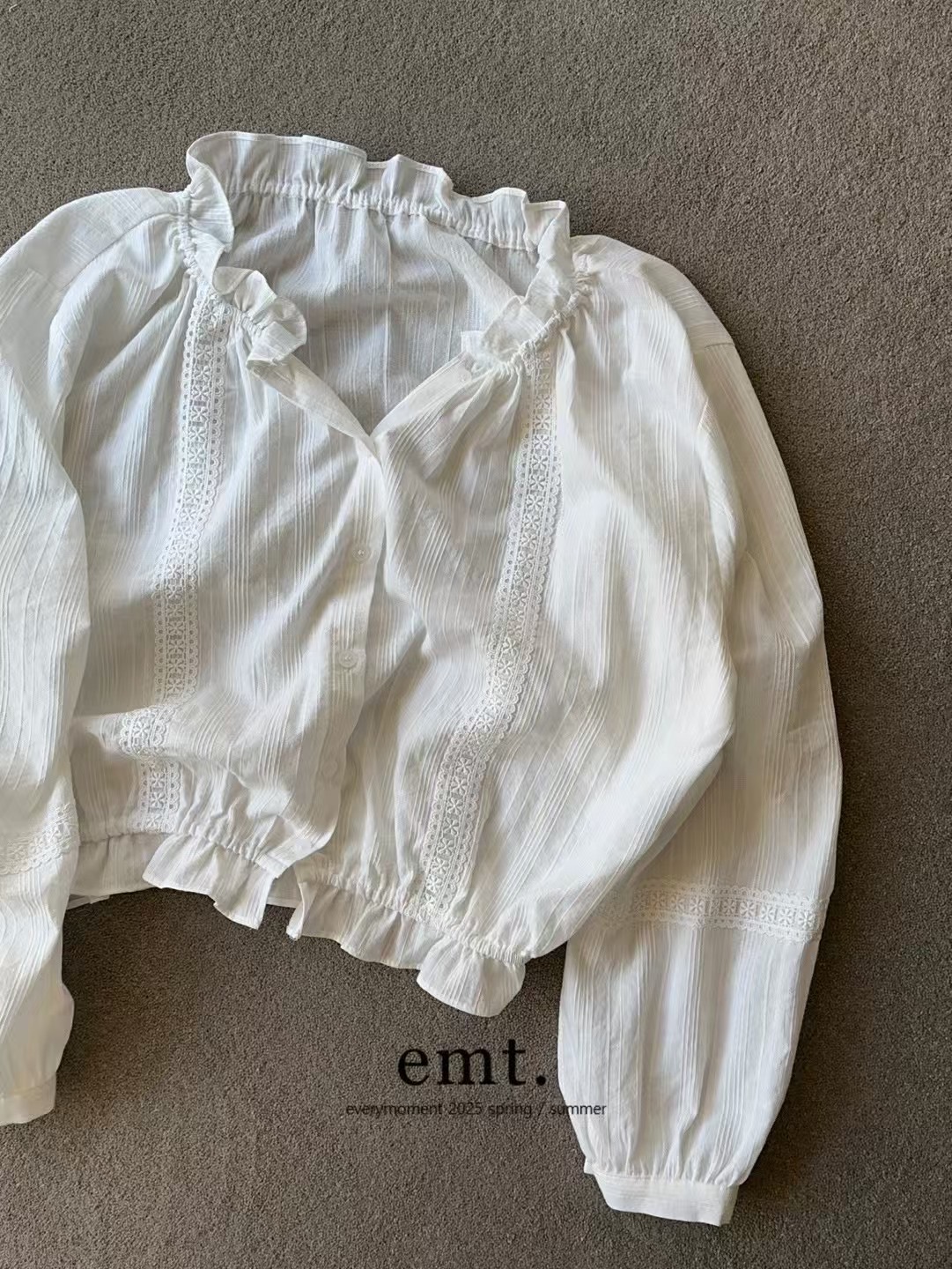 EVERY MOMENT韓國直郵㊣女裝新品推薦熱賣休閑時尚襯衫蕾絲衫EVERY MOMENT襯衫/蕾絲衫