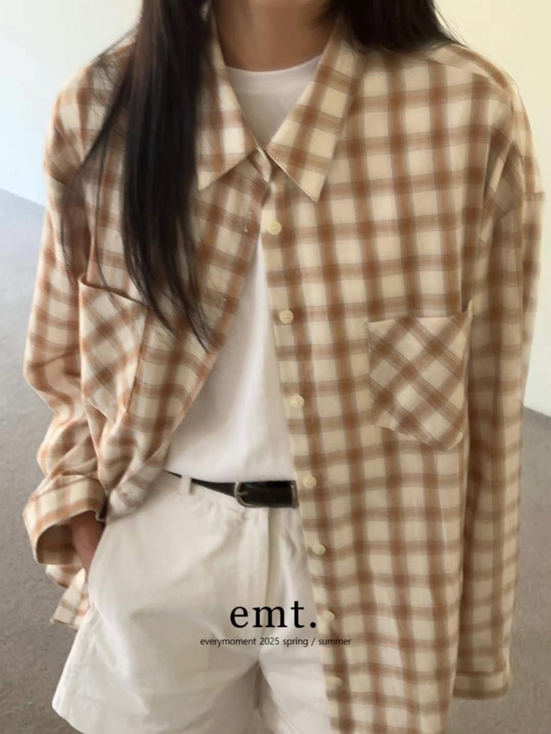 EVERY MOMENT韓國直郵㊣東大門實拍女裝新款人氣襯衫蕾絲衫格紋EVERY MOMENT襯衫/蕾絲衫