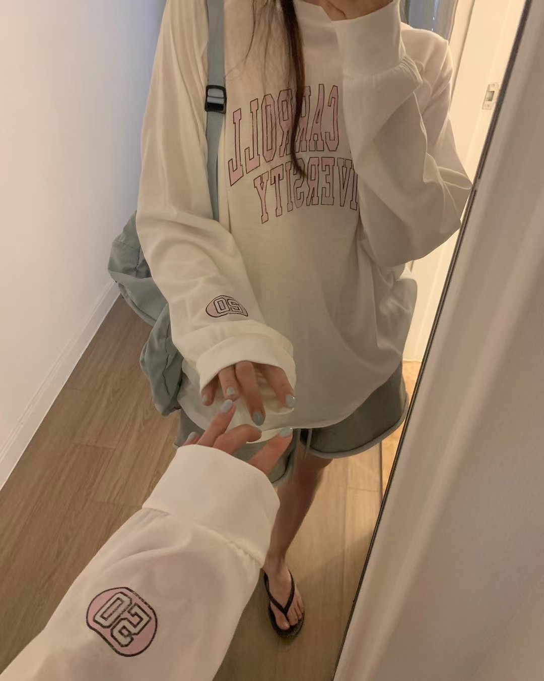 FREELOVE韓國㊣直郵東大門代購女裝新款時尚25春夏推薦長袖T恤FREELOVE長袖T恤