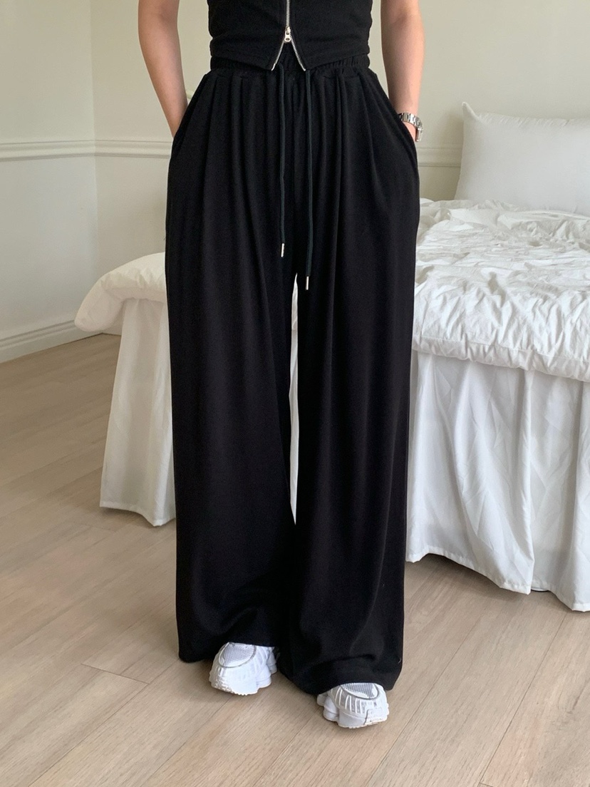REVE CITE-L韓國直郵女士新品25春夏職業休閑褲闊腿褲寬松REVE CITE休閑褲