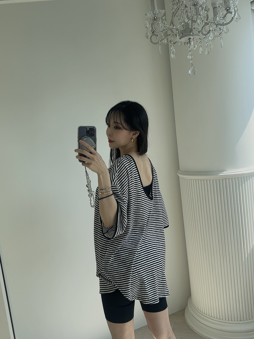 PALETTE-Q韓國直郵女裝新款25春夏職業熱賣真品休閑推薦T恤PALETTET恤