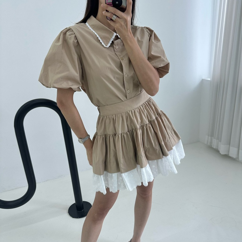 SOUIT東大門實拍女士新品推薦25春夏人氣真品職業休閑時尚短裙SOUIT by mabel-L短裙