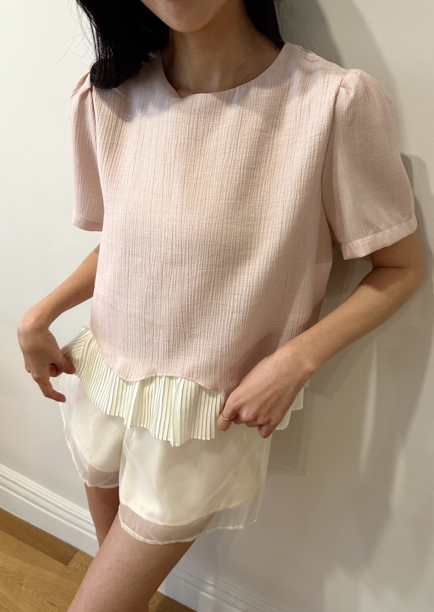 CLASSY-O韓國代購女裝新品25春夏推薦熱賣休閑襯衫蕾絲衫雙層CLASSY-O襯衫/蕾絲衫