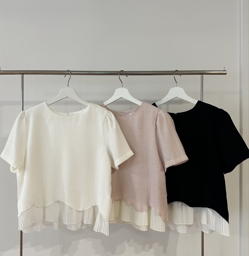 CLASSY-O韓國代購女裝新品25春夏推薦熱賣休閑襯衫蕾絲衫雙層CLASSY-O襯衫/蕾絲衫