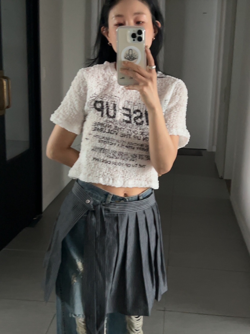 LA_TERRE韓國直郵女士新品時尚職業休閑人氣25春夏推薦短裙LA_TERRE短裙