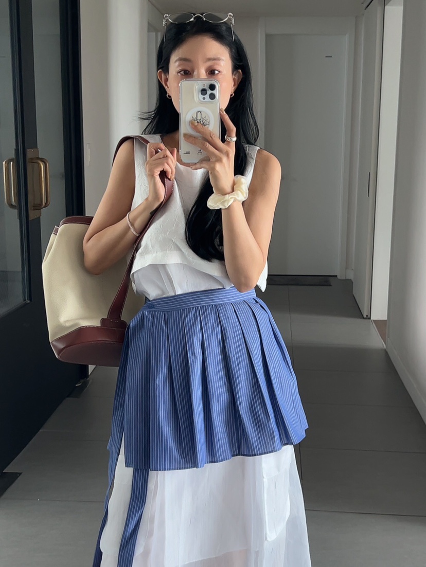 LA_TERRE韓國直郵女士新品時尚職業休閑人氣25春夏推薦短裙LA_TERRE短裙