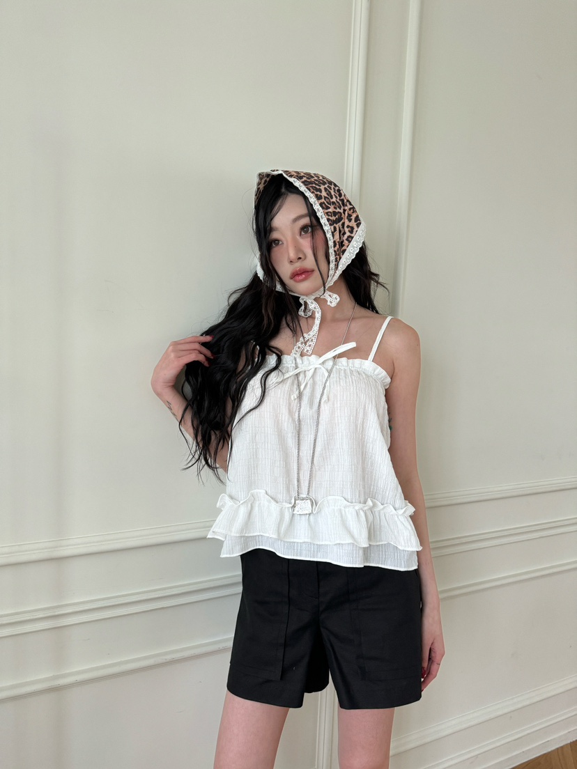 N YEN韓國直郵女士新品休閑25春夏推薦人氣熱賣時尚吊帶背心N YEN吊帶/背心