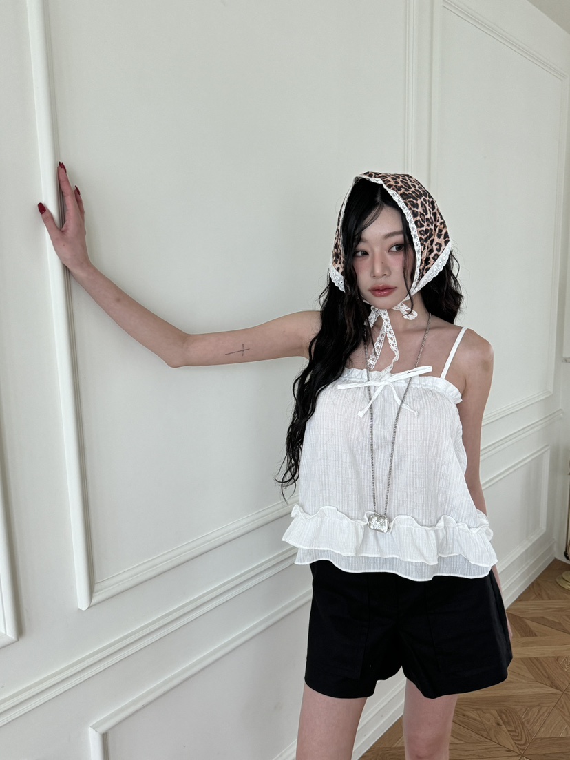 N YEN韓國直郵女士新品休閑25春夏推薦人氣熱賣時尚吊帶背心N YEN吊帶/背心