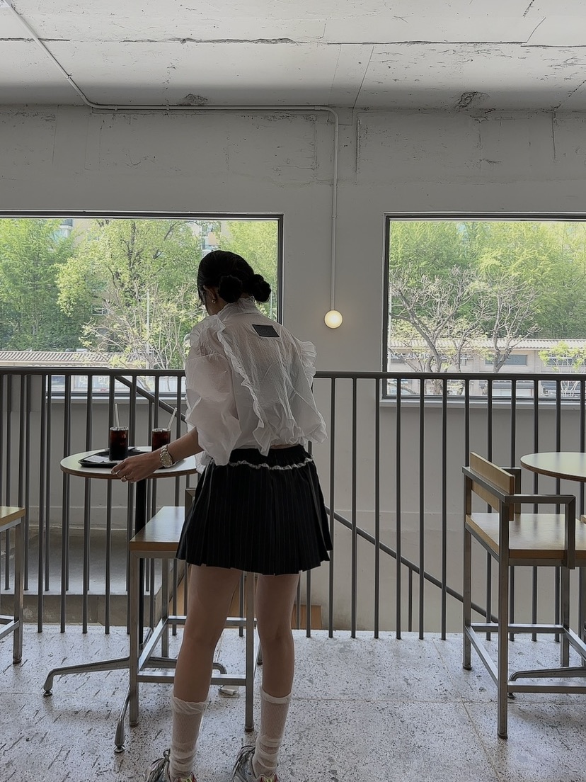 PALETTE-Q韓國直郵女裝新款人氣熱賣職業真品裙褲百褶條紋PALETTE裙褲