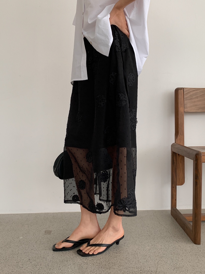 GOYOU韓國直郵女士新款真品推薦熱賣時尚人氣休閑職業長裙透視de goyou長裙