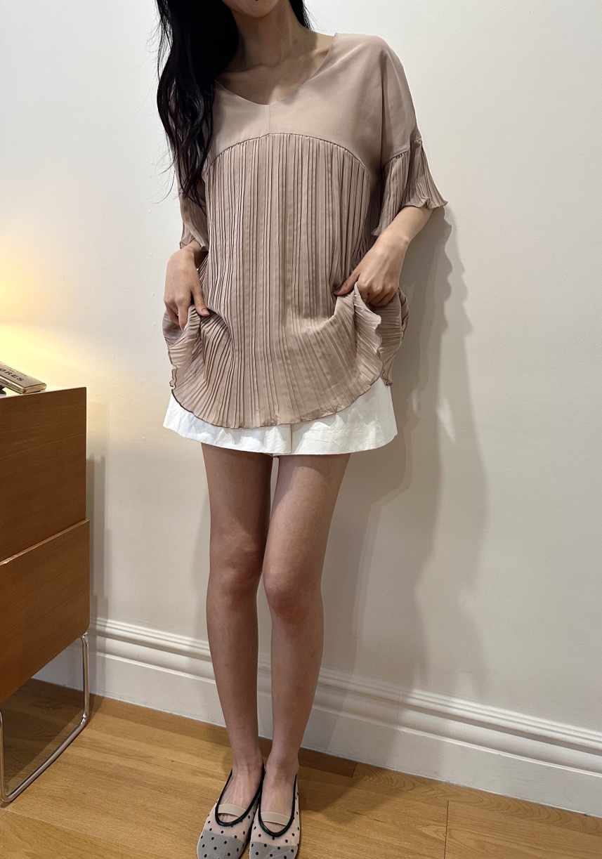 CLASSY-O東大門實拍女士新款休閑真品熱賣襯衫蕾絲衫雪紡褶皺CLASSY-O襯衫/蕾絲衫
