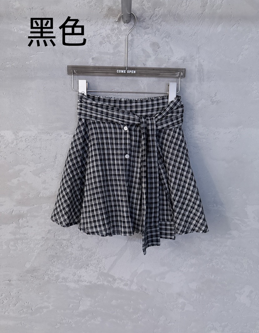 COME OPEN韓國直郵女裝新品休閑推薦真品人氣熱賣短裙復古COMP-(COME OPEN)短裙圖色3