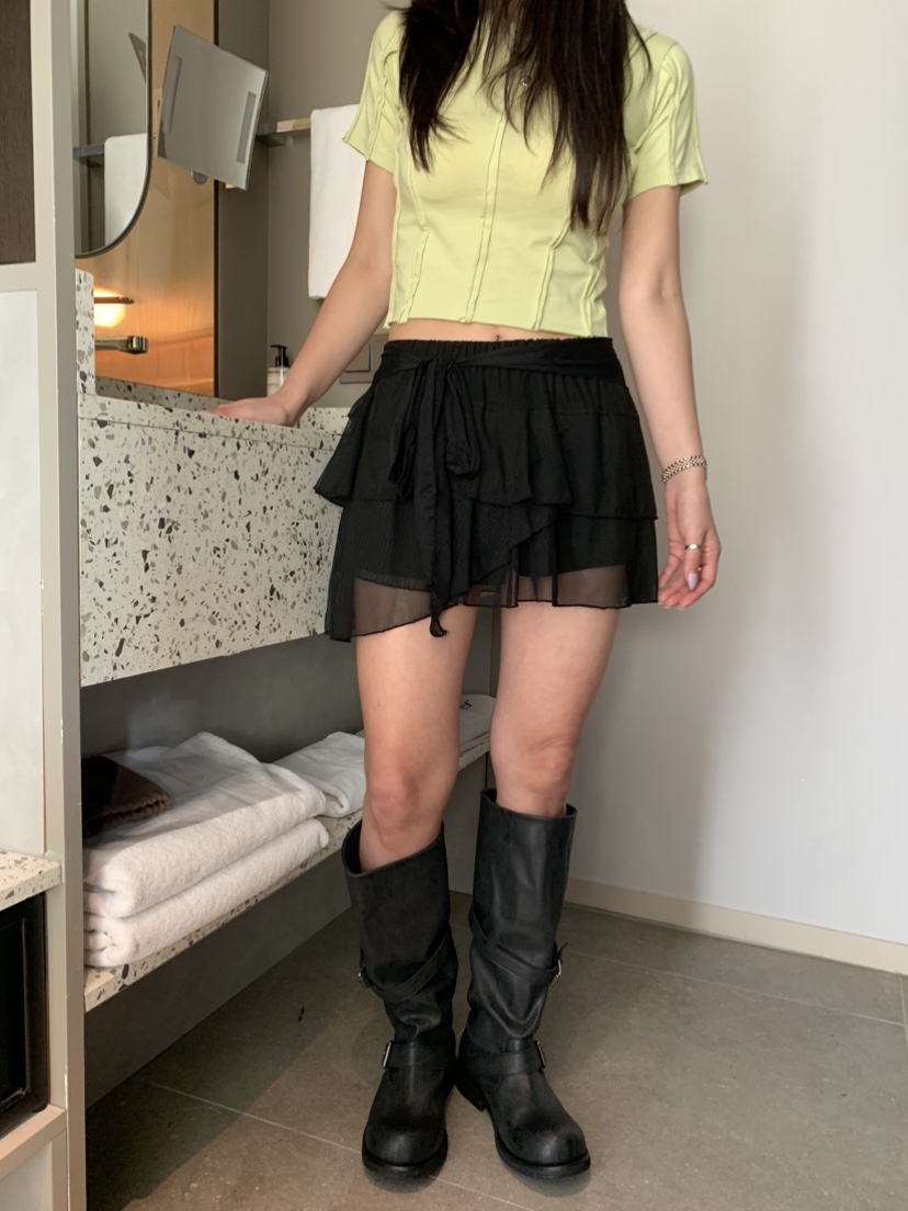 BADCALM韓國代購女裝新款職業25春夏推薦熱賣真品時尚休閑短裙BADCALM短裙