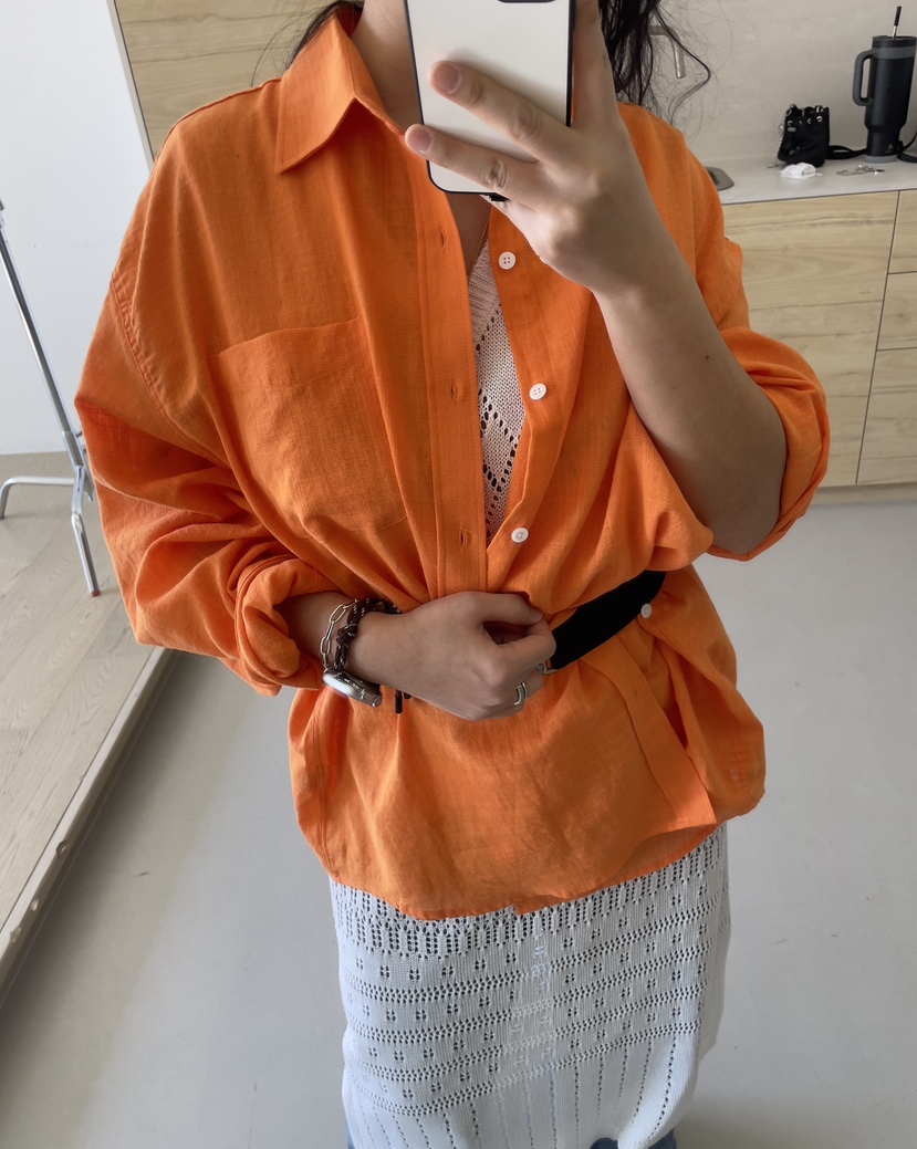 PAIRING東大門代購女士新款休閑熱賣襯衫蕾絲衫不含內搭亞麻PAIRING襯衫/蕾絲衫