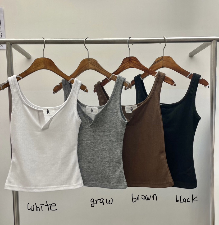 PAIRING韓國代購女裝新品真品25春夏時尚休閑推薦吊帶背心雙面PAIRING吊帶/背心